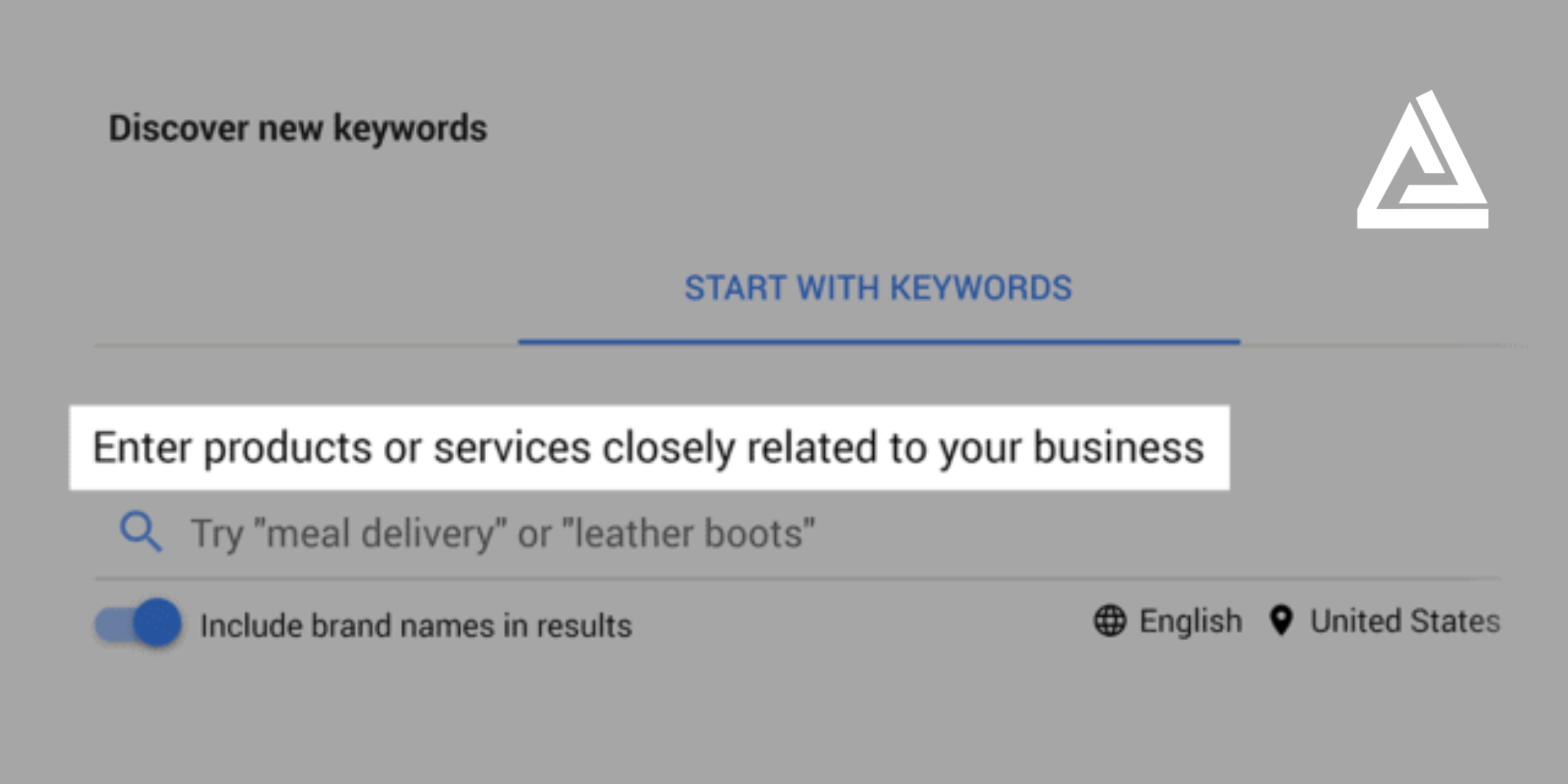 Using a tool- Google Keyword Planner